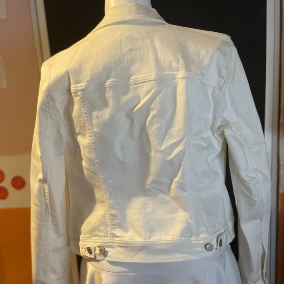 Old Navy White Jean Jacket - Picture 3 of 4